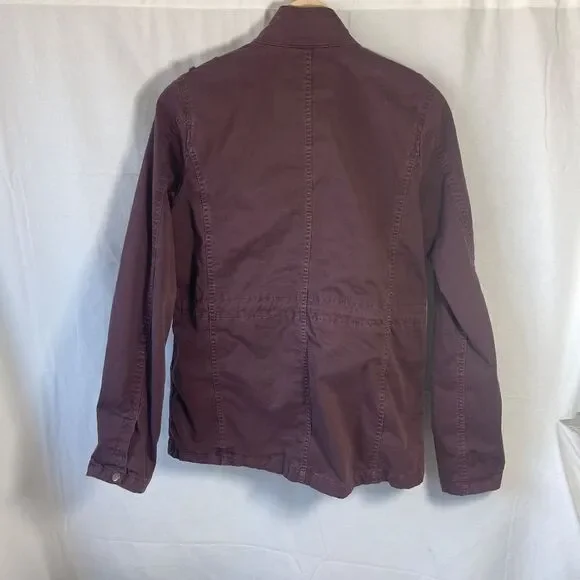 Lucky Brand Distressed Burgundy Utility Jacket Sz S